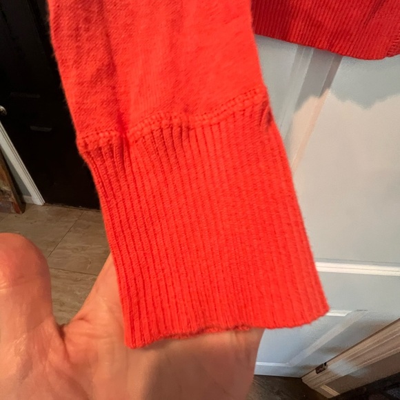 Orange Button-Up Cardigan - Picture 2 of 5